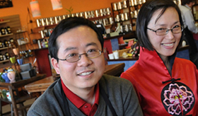 Business: Ku Cha and wife, Leeds grads