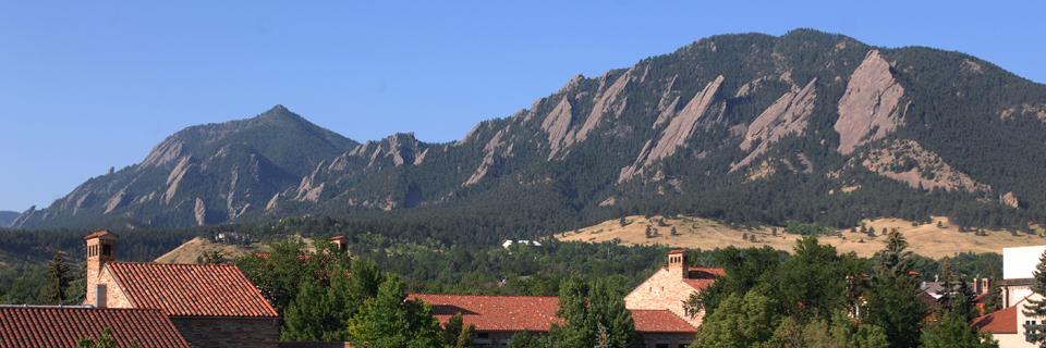Flatirons with Red Rooftops